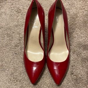 Nine West Glossy Red Heels